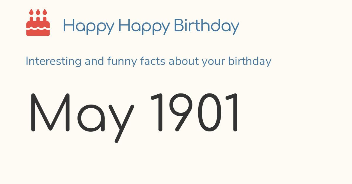 may-1901-calendar-birthday-zodiac
